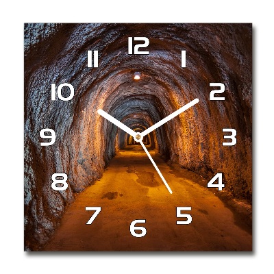 Skleněné hodiny čtverec Podvodní tunel