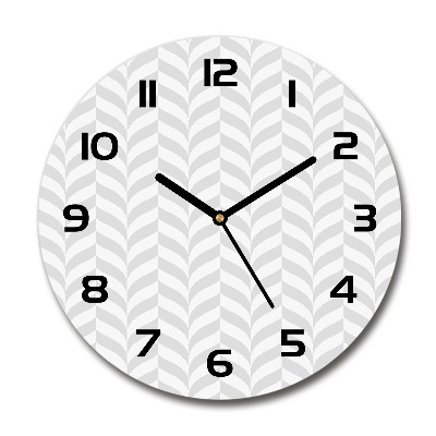 Skleněné hodiny kulaté Geometrické pozadí