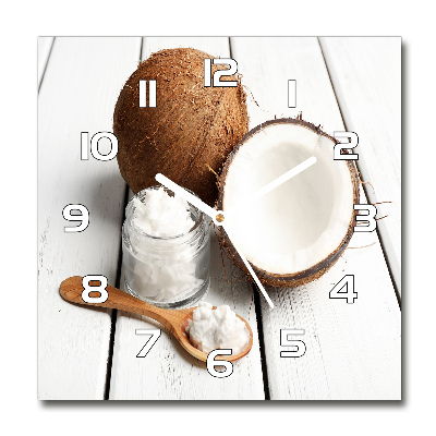 Skleněné hodiny kulaté Kokosový olej