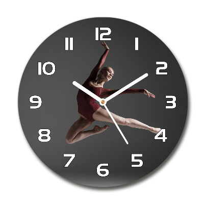 Skleněné hodiny kulaté Moderní tanec