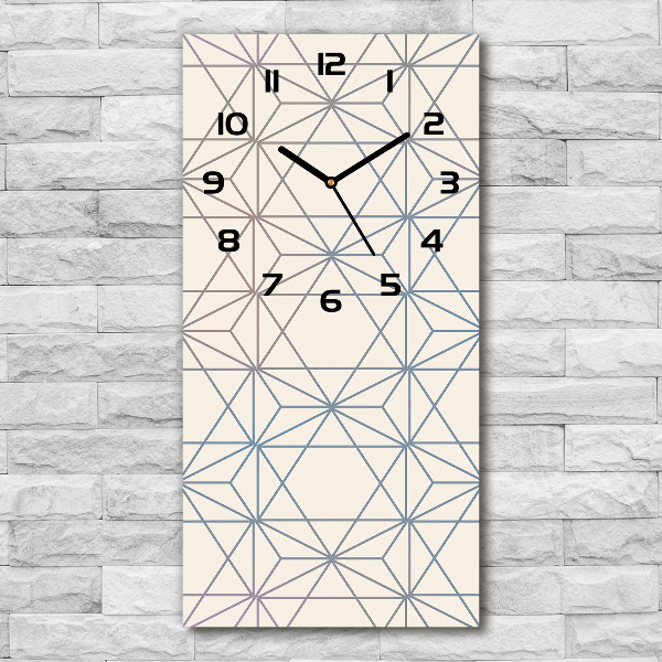 Nástěnné hodiny tiché Geometrické pozadí