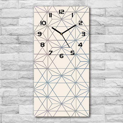 Nástěnné hodiny tiché Geometrické pozadí