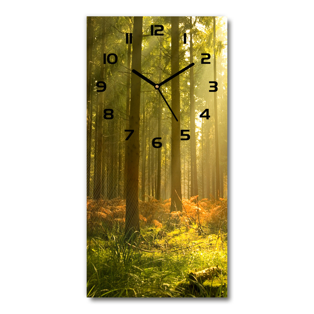 Moderní hodiny nástěnné Hezký les