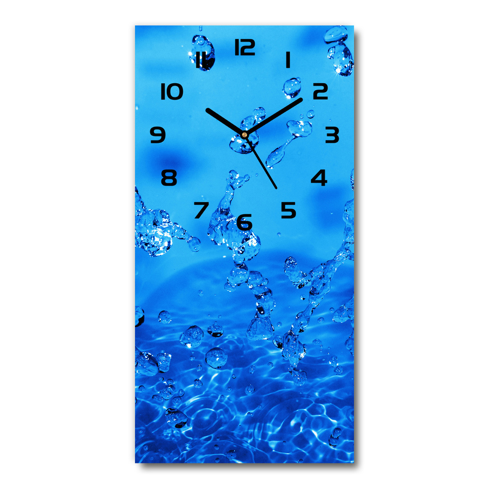 Moderní hodiny nástěnné Kapky vody