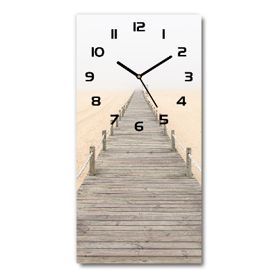Nástěnné hodiny tiché Stezka na pláži