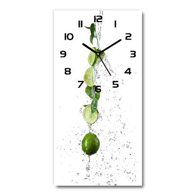 Moderní hodiny nástěnné Limetky