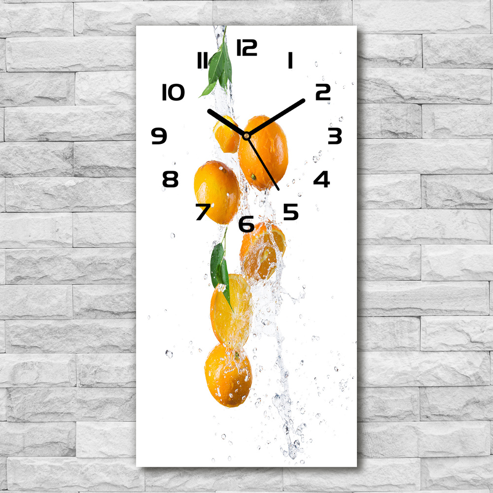 Moderní hodiny nástěnné Pomeranče