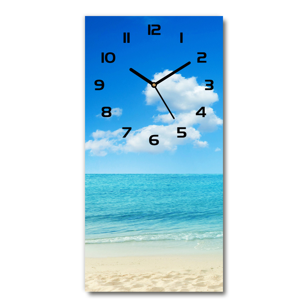 Nástěnné hodiny tiché Tropická pláž