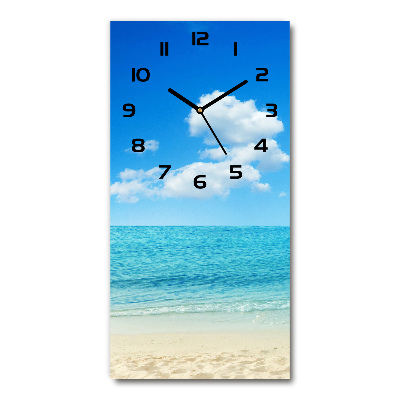 Nástěnné hodiny tiché Tropická pláž