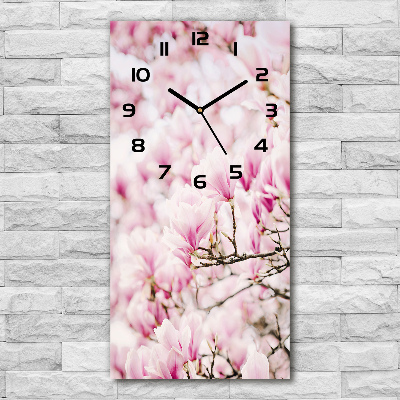 Nástěnné hodiny tiché Květ magnolie