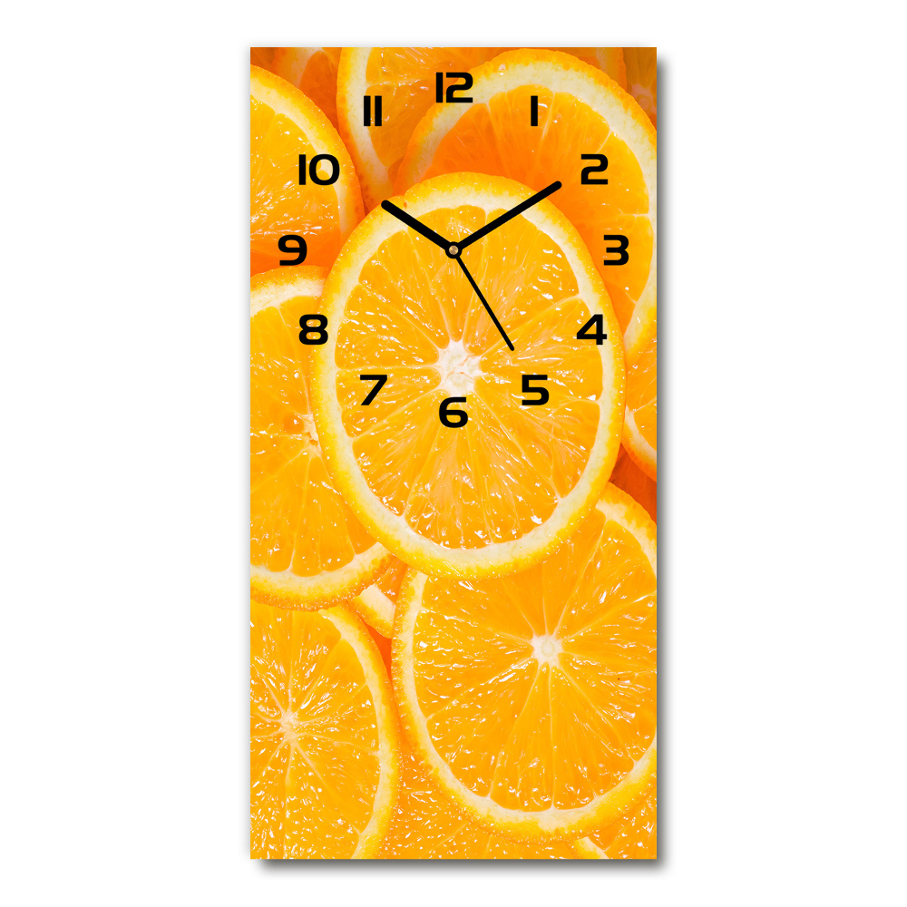 Nástěnné hodiny Plátky pomerančů