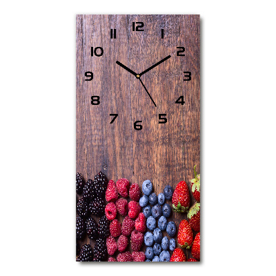 Moderní hodiny nástěnné Lesní ovoce
