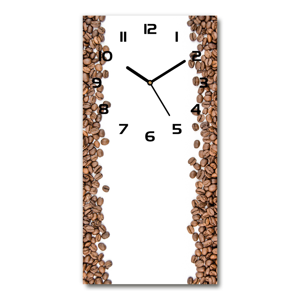 Moderní hodiny nástěnné Zrnka kávy