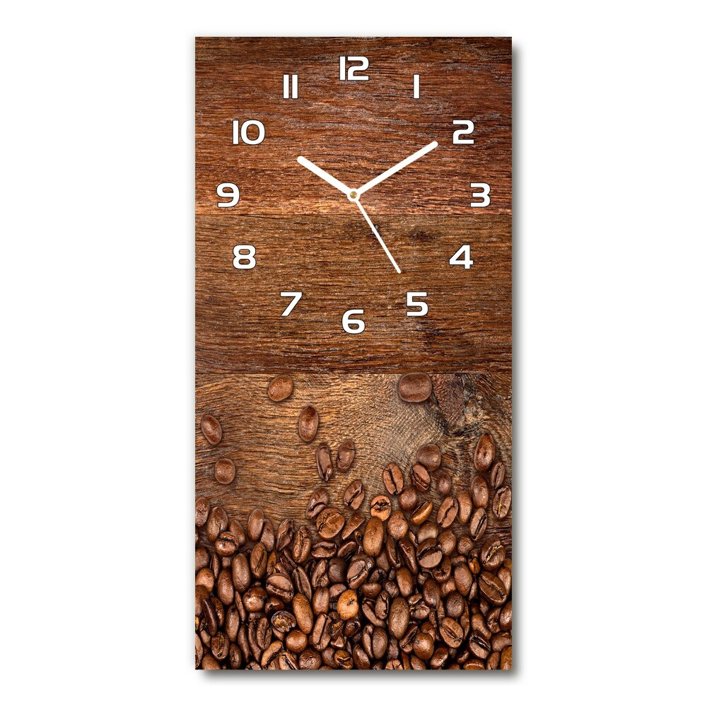 Moderní hodiny nástěnné Zrnka kávy