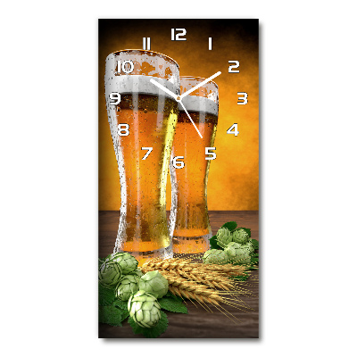 Nástěnné hodiny Dvě sklenice piva