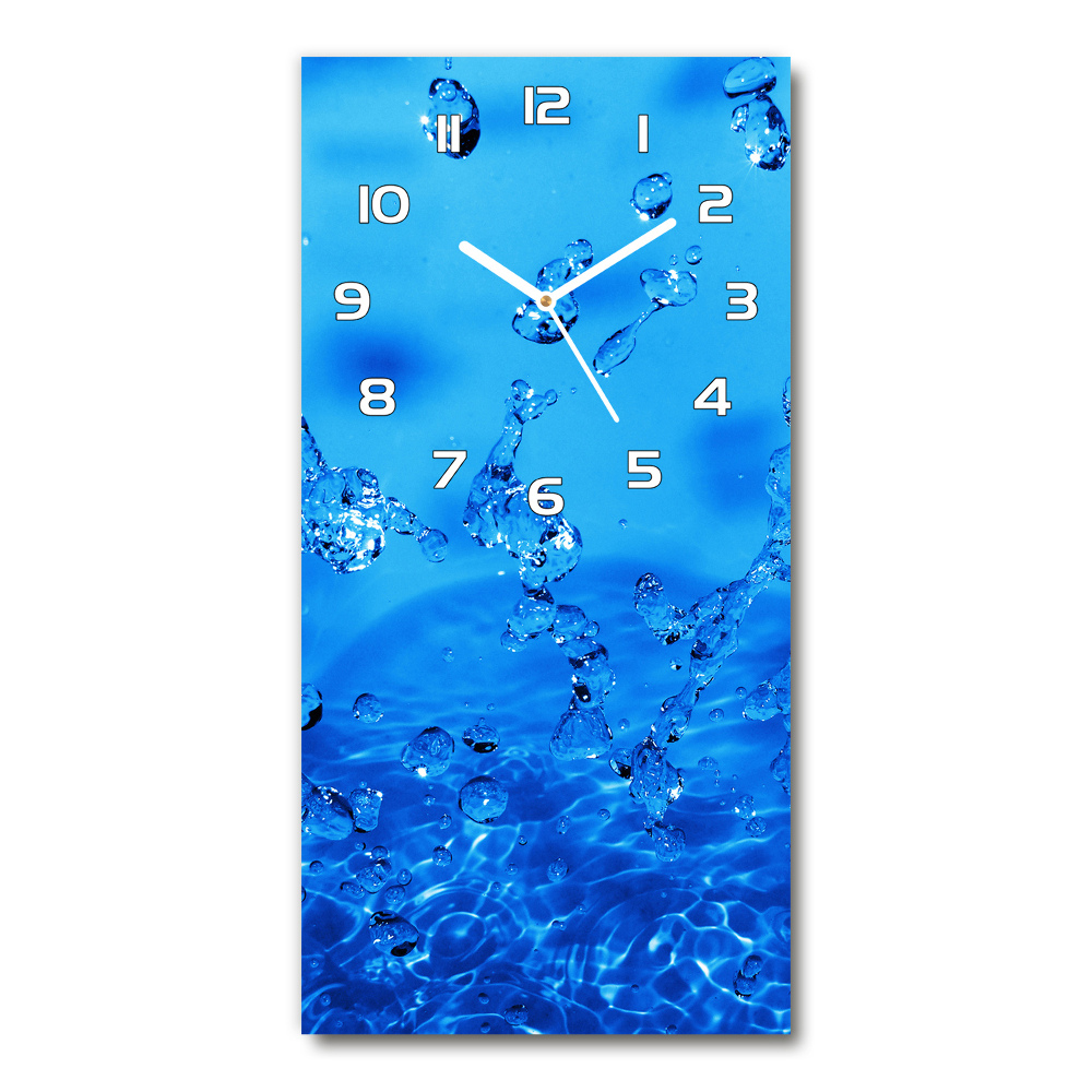 Moderní hodiny nástěnné Kapky vody
