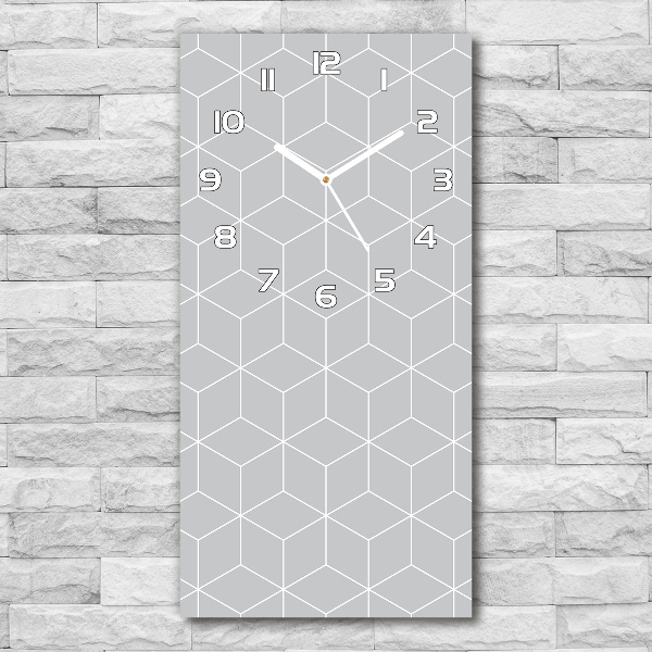 Nástěnné hodiny tiché Geometrické pozadí