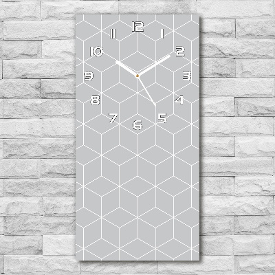 Nástěnné hodiny tiché Geometrické pozadí