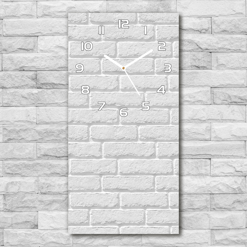Nástěnné skleněné hodiny Zděná zeď