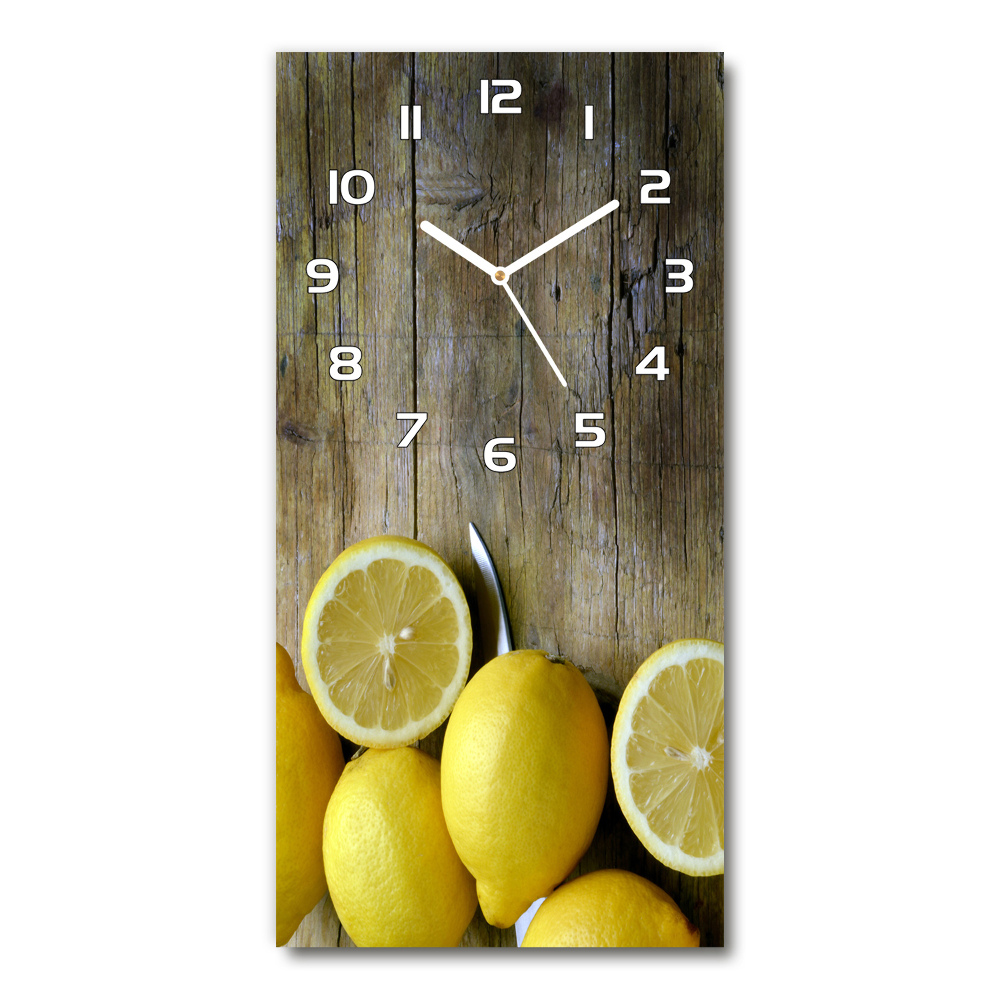 Moderní hodiny nástěnné Citrony