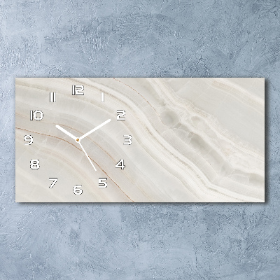 Skleněné hodiny na stěnu Mramorová textura