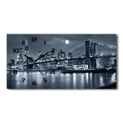Skleněné hodiny na stěnu Manhattan New York