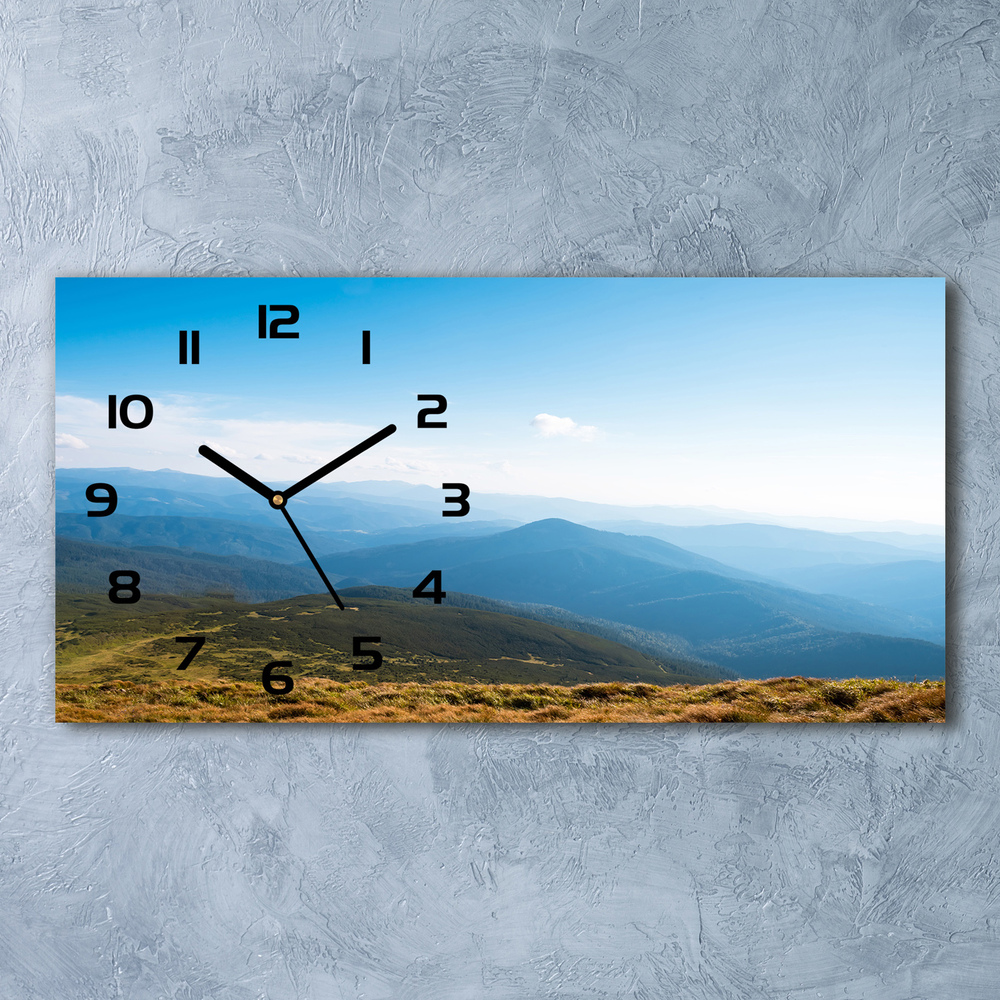 Skleněné hodiny na stěnu Národní park Tatry
