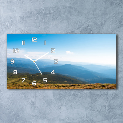 Skleněné hodiny na stěnu Národní park Tatry