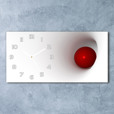 Skleněné hodiny na stěnu Abstrakce koule