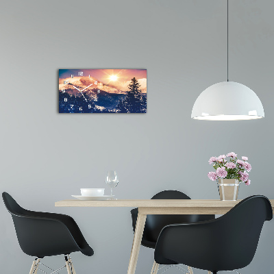 Skleněné hodiny na stěnu tiché Hory Colorádo