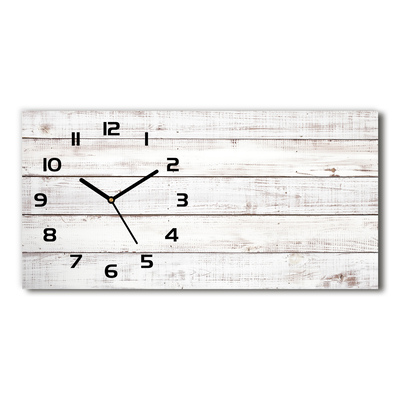 Skleněné hodiny na stěnu Dřevěná stěna