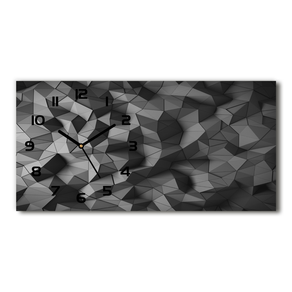 Skleněné hodiny na stěnu Abstratkní pozadí 3D