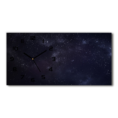Skleněné hodiny na stěnu tiché Hvězdokupy