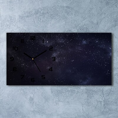 Skleněné hodiny na stěnu tiché Hvězdokupy