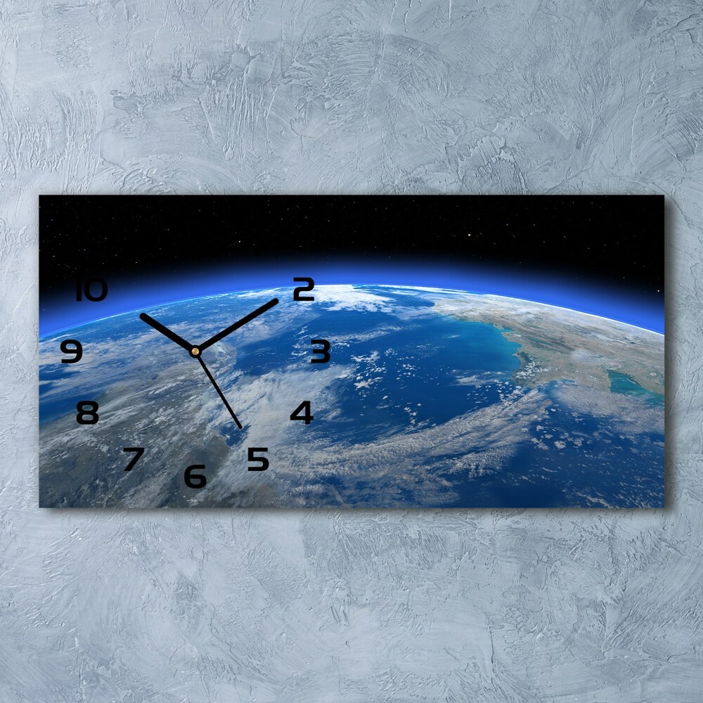 Skleněné hodiny na stěnu tiché Planeta Země