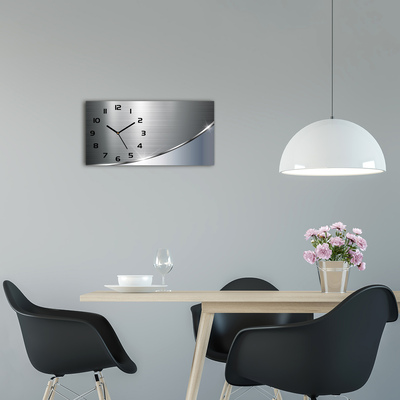 Skleněné hodiny na stěnu Koková abstrakce
