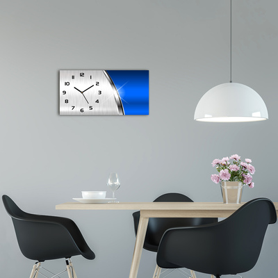 Skleněné hodiny na stěnu Koková abstrakce