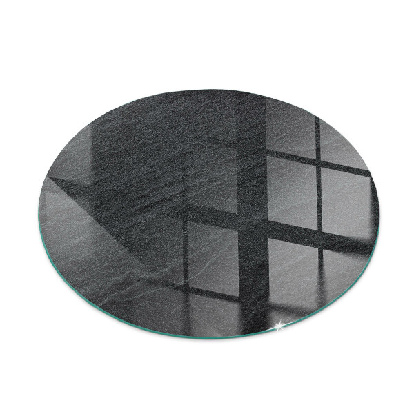 Kulaté sklo pod krbová kamna Vzor z přírodního kamene