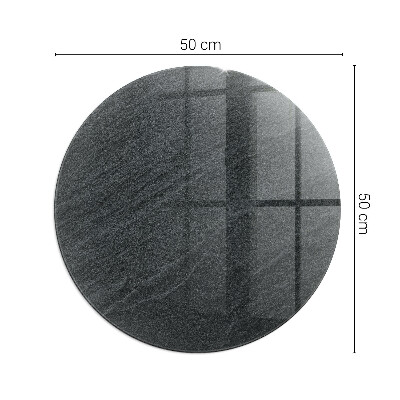 Kulaté sklo pod krbová kamna Vzor z přírodního kamene