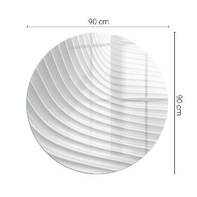 Kulaté sklo pod krbová kamna Vlny jemných tvarů