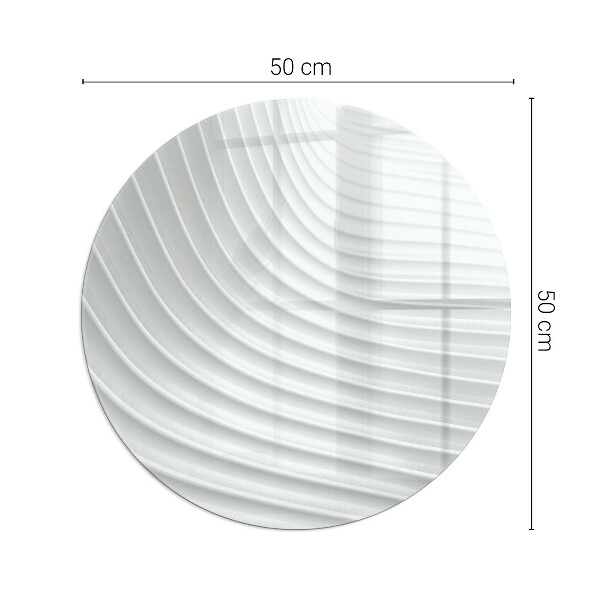 Kulaté sklo pod krbová kamna Vlny jemných tvarů