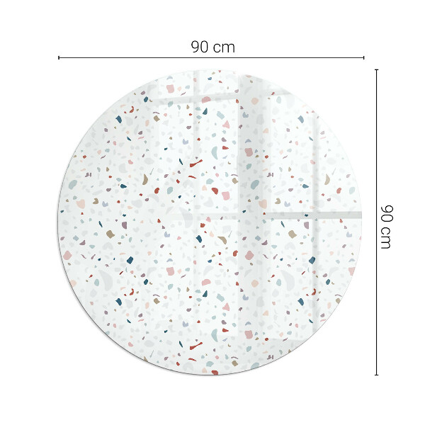 Kulaté sklo pod krbová kamna Tvary v miniatuře