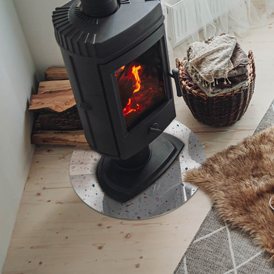 Kulaté sklo pod krbová kamna Tvary v miniatuře