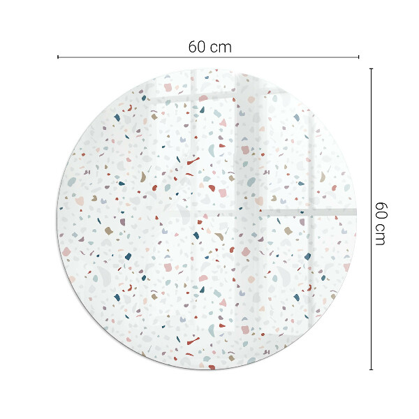Kulaté sklo pod krbová kamna Tvary v miniatuře