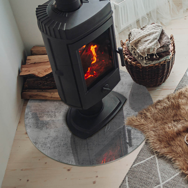 Kulaté sklo pod krbová kamna Abstraktní vzorek pozadí