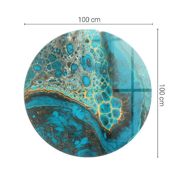 Kulatá podložka pod krb Organický vzor v abstraktním stylu