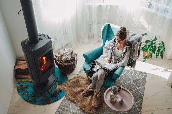 Kulatá podložka pod krb Organický vzor v abstraktním stylu