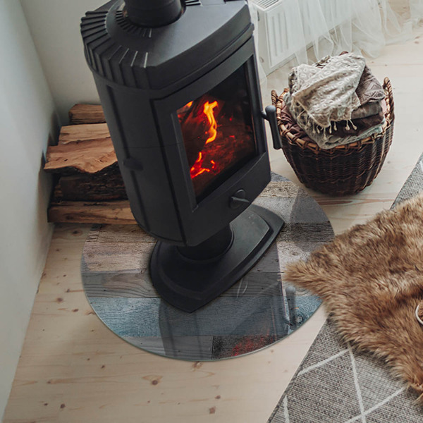 Kulatá podložka pod krb Barvy desek v různých odstínech