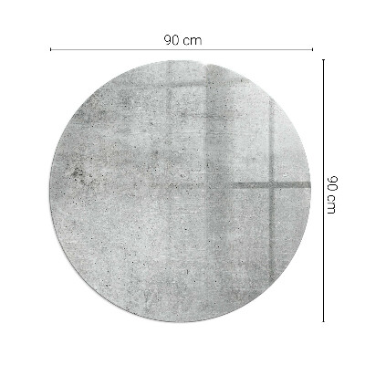 Kulaté sklo pod krbová kamna Vzorek surového betonu