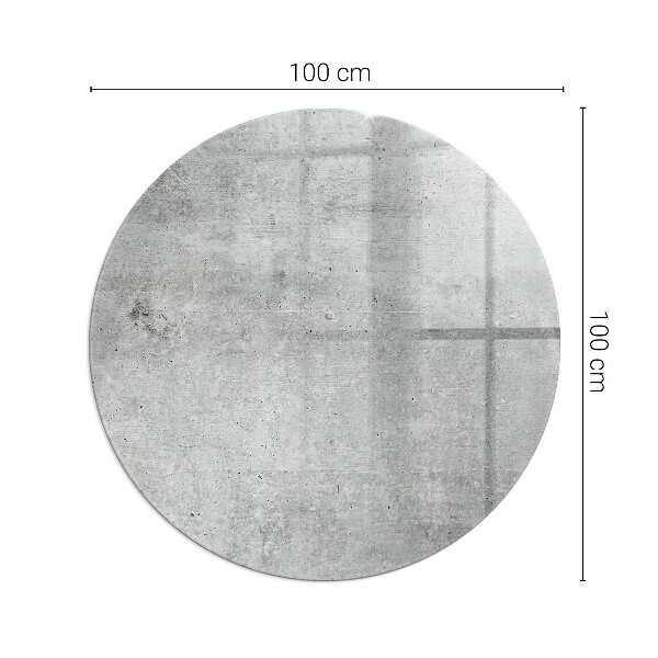 Kulaté sklo pod krbová kamna Vzorek surového betonu